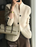 Women's Cashmere Cardigan Button Front Slim Fit Lightweight Warmth