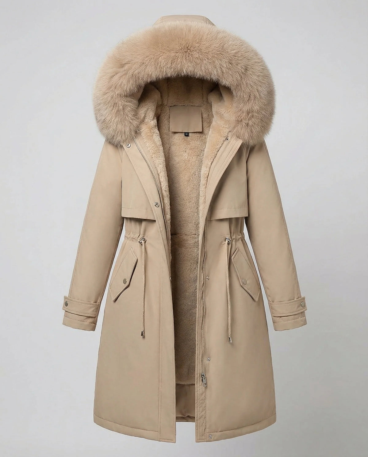 Women's Winter Coat Waterproof Hooded Adjustable Cuffs