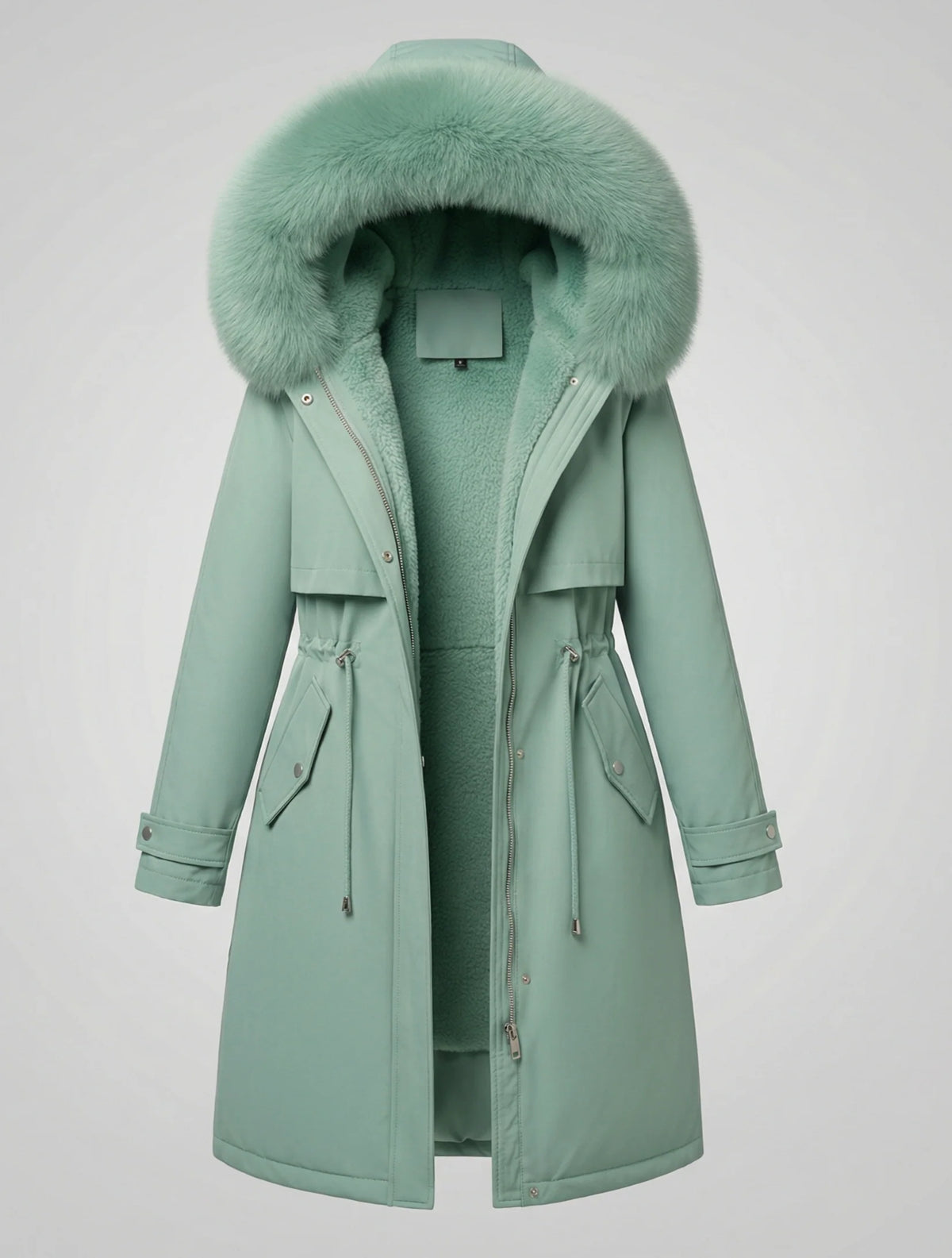 Women's Winter Coat Waterproof Hooded Adjustable Cuffs