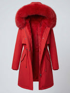 Women's Winter Coat Waterproof Hooded Adjustable Cuffs