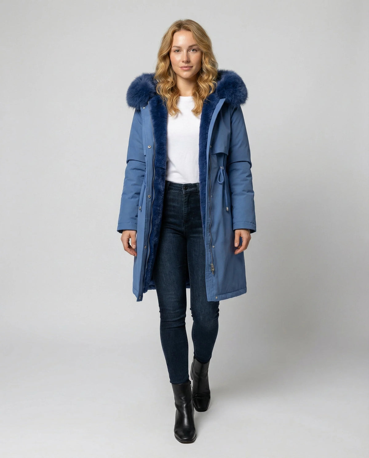 Women's Winter Coat Waterproof Hooded Adjustable Cuffs