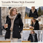 Women's Winter Parka Double-Layer Insulated Windproof
