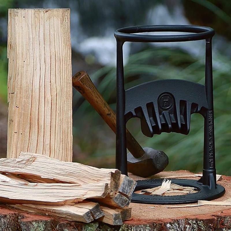 Wood Splitter Steel Upright Stable Base for Hardwood and Softwood