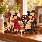 Wooden Figurine Double-Sided Print Freestanding