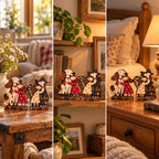 Wooden Figurine Double-Sided Print Freestanding