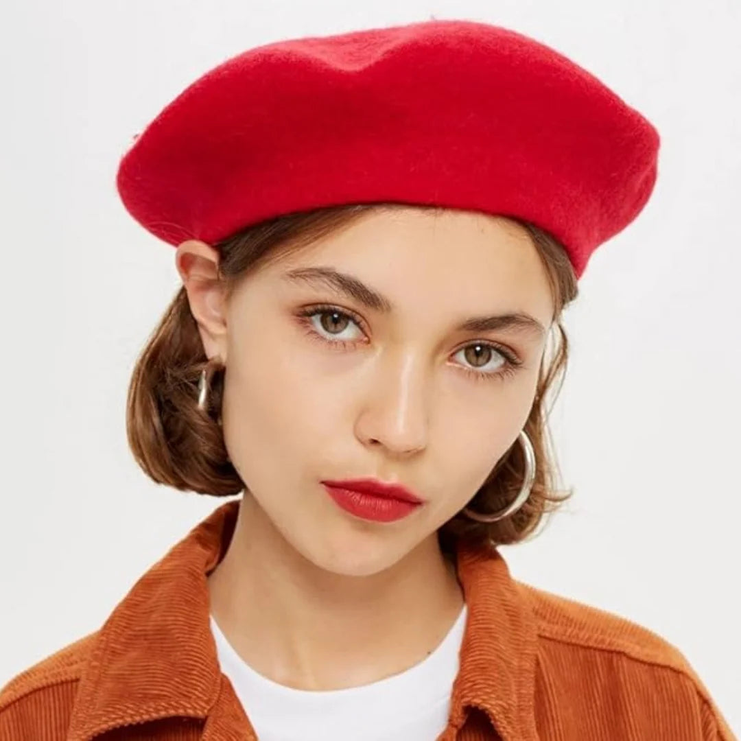 Wool Beret Soft Breathable Stretch Fit