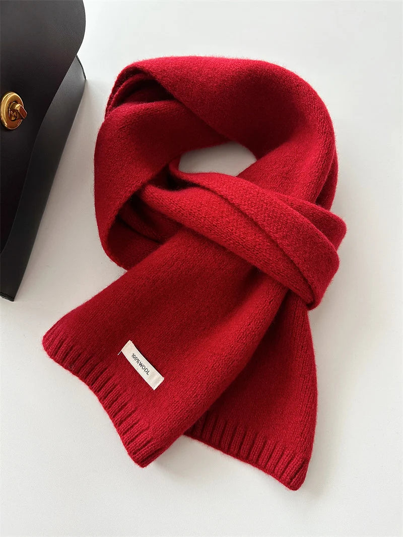 Wool Scarf 100% Wool Soft Warm Knit