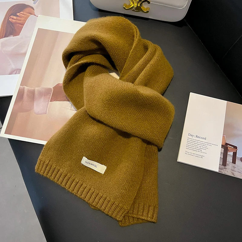 Wool Scarf 100% Wool Soft Warm Knit