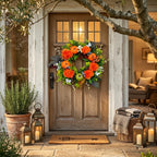 Wreath Autumn Artificial Weather-Resistant Indoor & Outdoor