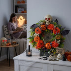 Wreath Autumn Artificial Weather-Resistant Indoor & Outdoor