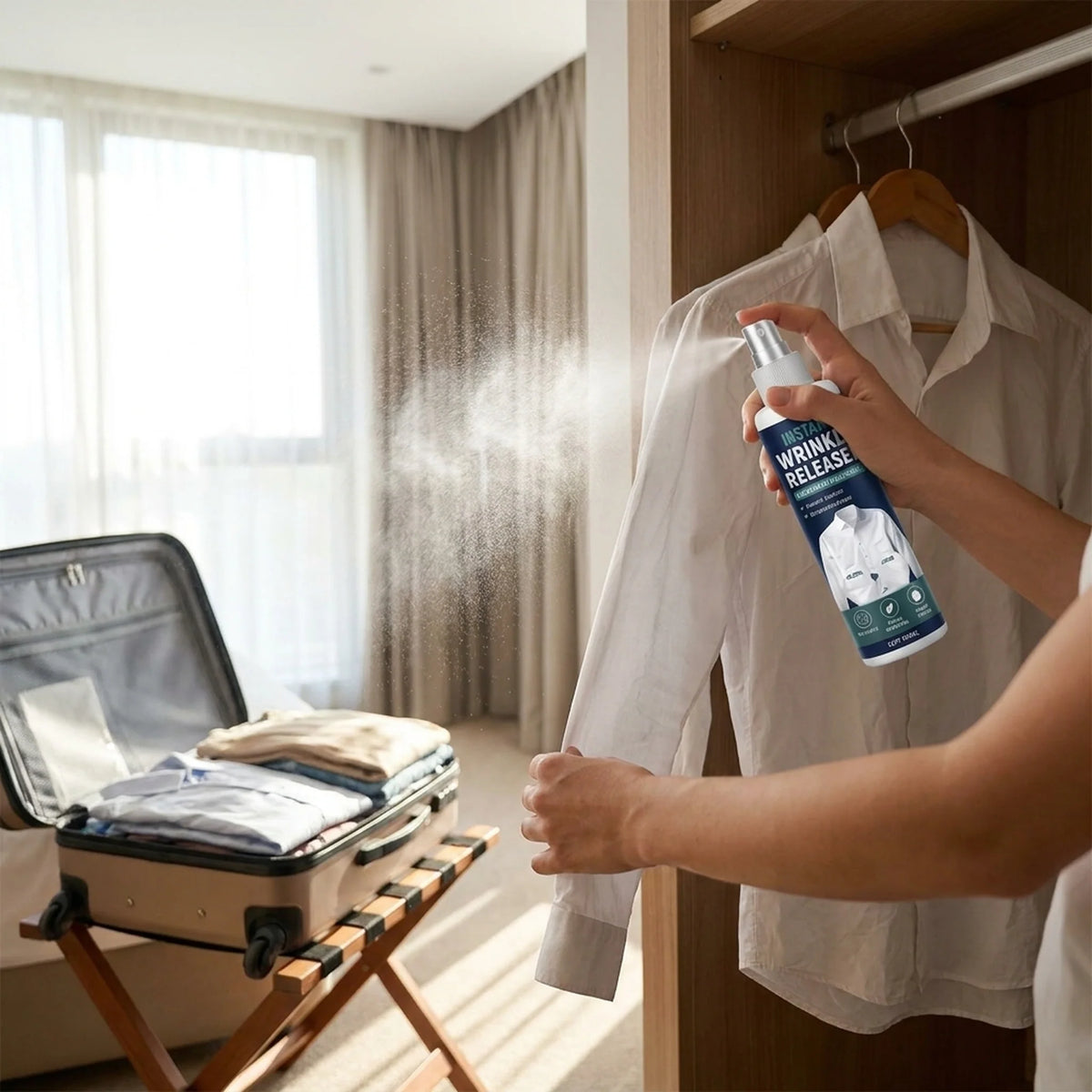 Wrinkle Releaser Spray Instant Travel-Friendly Anti-Static