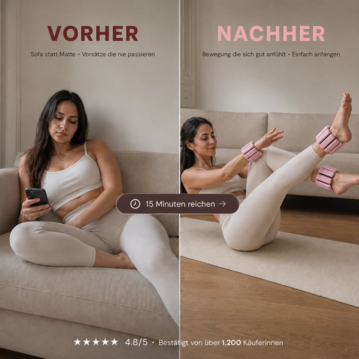 Wrist & Ankle Weights Adjustable Hook-And-Loop Strap