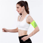 Wristband Phone Holder Reflective Stretch Polyester