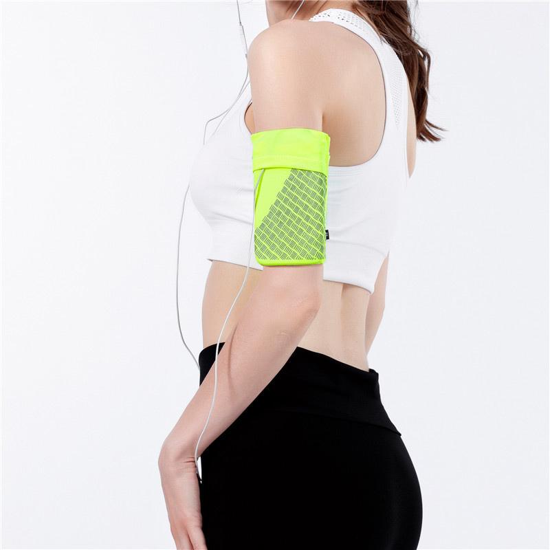 Wristband Phone Holder Reflective Stretch Polyester