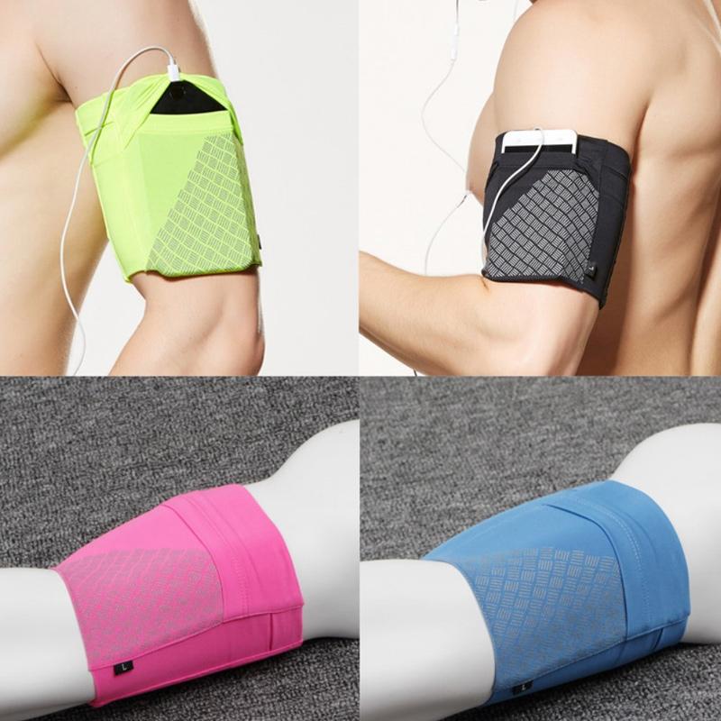 Wristband Phone Holder Reflective Stretch Polyester
