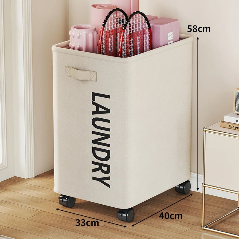 Yoga Mat Storage Cart Two Compartments Locking Swivel Casters