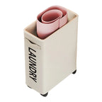 Yoga Mat Storage Cart Two Compartments Locking Swivel Casters