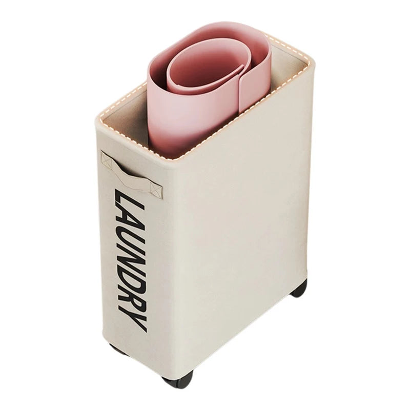 Yoga Mat Storage Cart Two Compartments Locking Swivel Casters