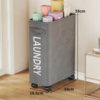Yoga Mat Storage Cart Two Compartments Locking Swivel Casters