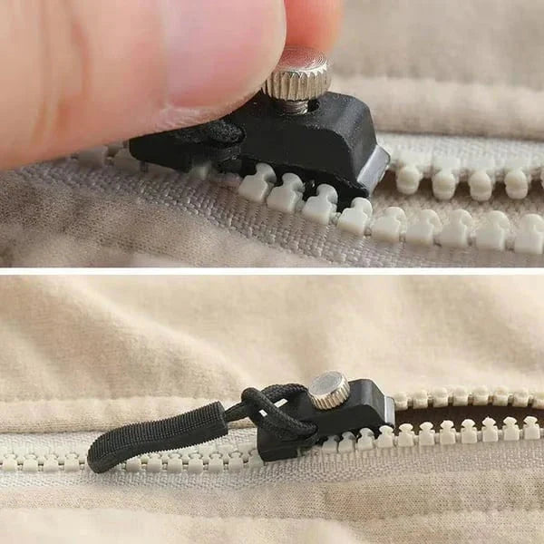 Zipper Pulls Tool-Free Clamp Metal Screw 6-Piece