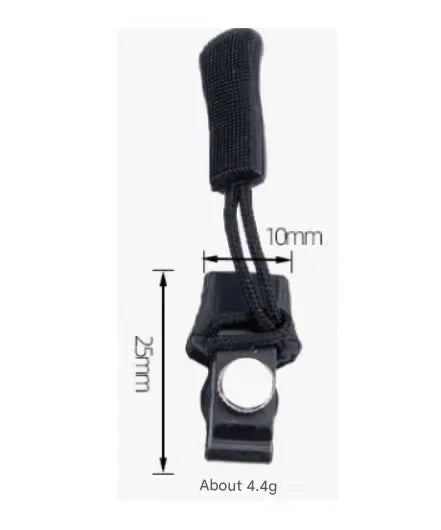 Zipper Pulls Tool-Free Clamp Metal Screw 6-Piece