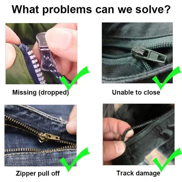 Zipper Pulls Tool-Free Clamp Metal Screw 6-Piece