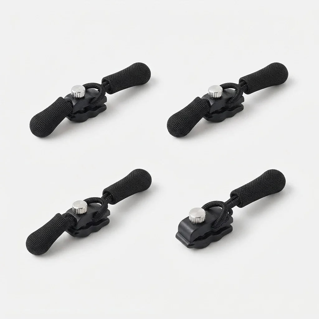 Zipper Repair Kit Tool-Free Metal Snap-On 15-Piece