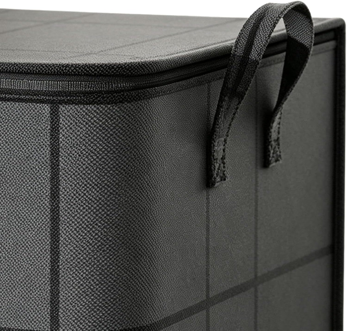Zippered Storage Bag Tear-Resistant Nonwoven Reinforced Handles