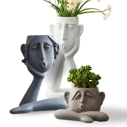 Minimalist Head Figurine for Modern Interiors