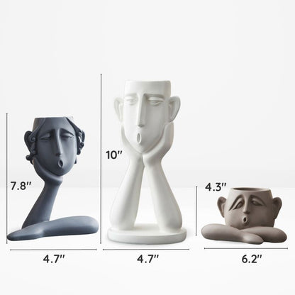 Minimalist Head Figurine for Modern Interiors