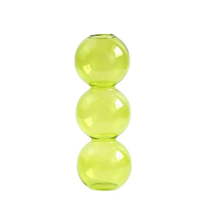 Dimpled Glass Flower Display Vase