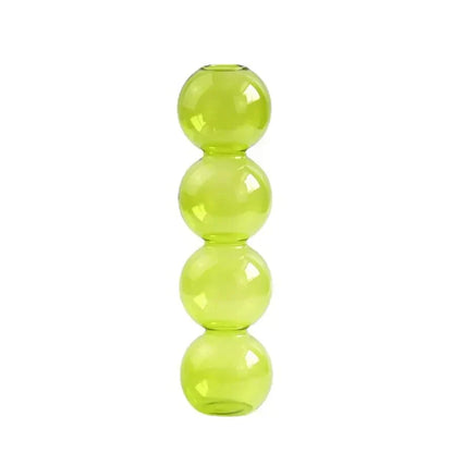 Dimpled Glass Flower Display Vase