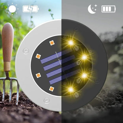 Ground-Mounted Solar Path Lights