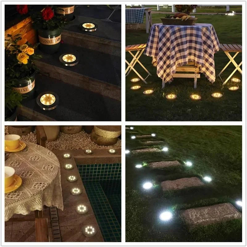 Ground-Mounted Solar Path Lights
