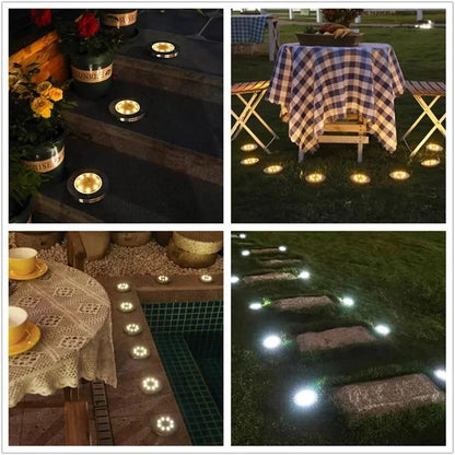 Ground-Mounted Solar Path Lights