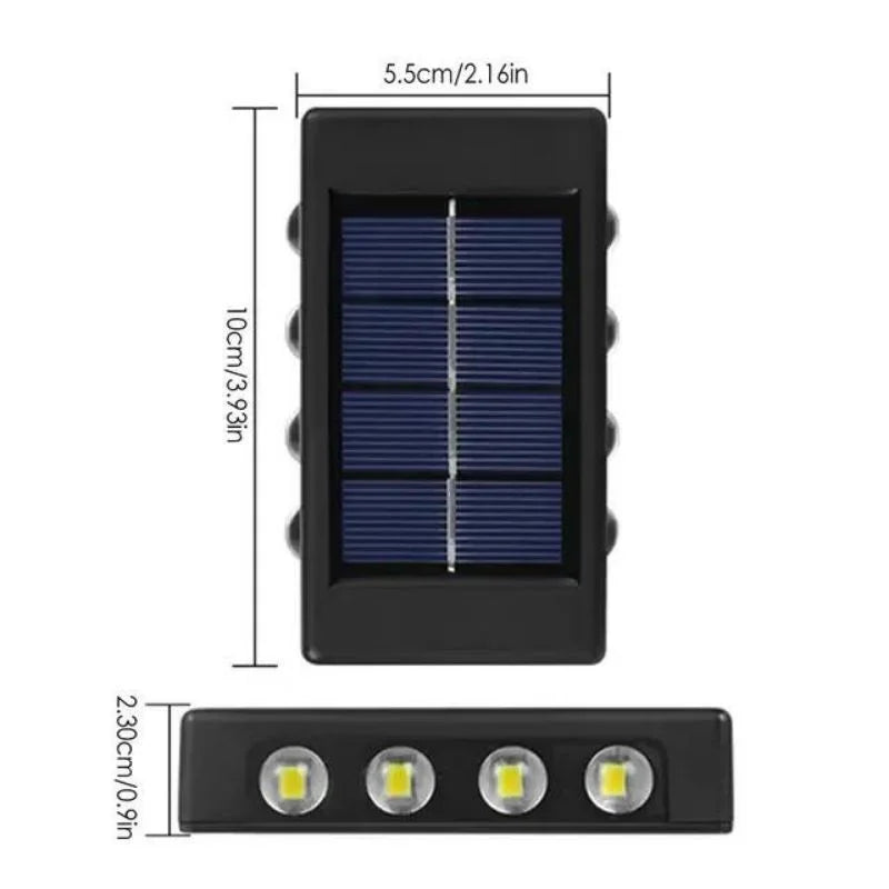 Exterior Solar Wall Light Panel