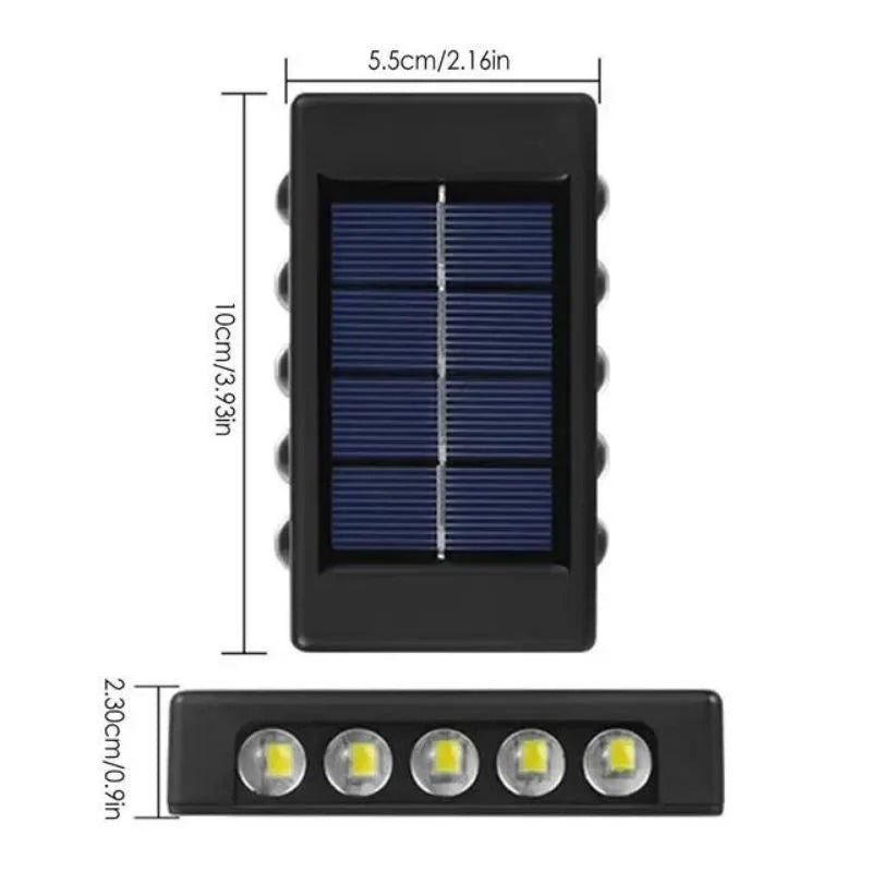 Exterior Solar Wall Light Panel