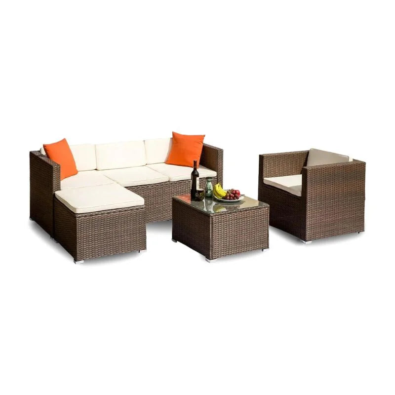 Multi-Seat Woven Outdoor Garden Set