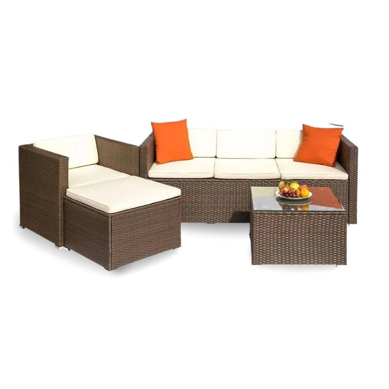 Multi-Seat Woven Outdoor Garden Set