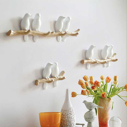Perched Bird Metal Wall Ornament