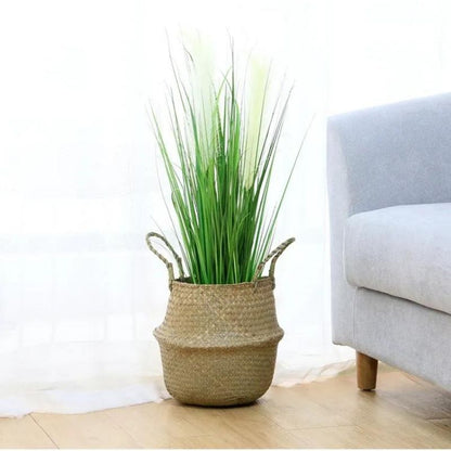 Natural Fibre Round Storage Basket