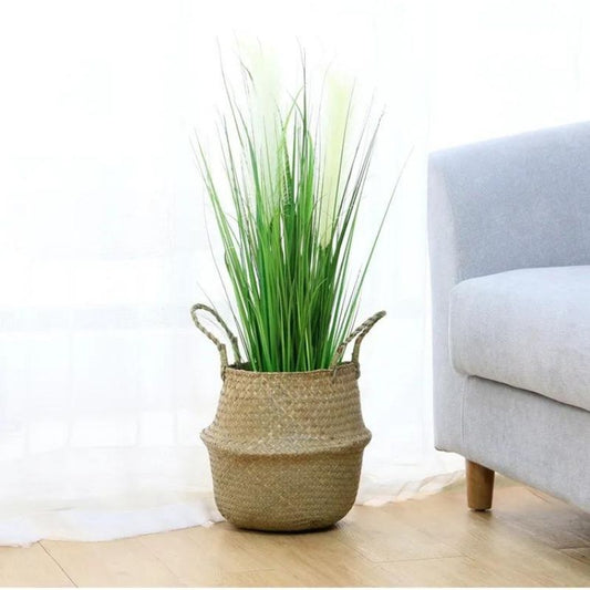 Natural Fibre Round Storage Basket