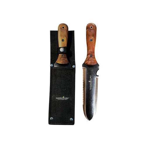 Garden Knife Full-Tang Stainless Steel Walnut Handle With Depth Markings