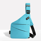 Crossbody Bag RFID-Blocking Cut-Resistant Strap Water-Repellent Fabric