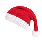Santa Hat Soft Fleece Faux Fur Trim Pom-Pom