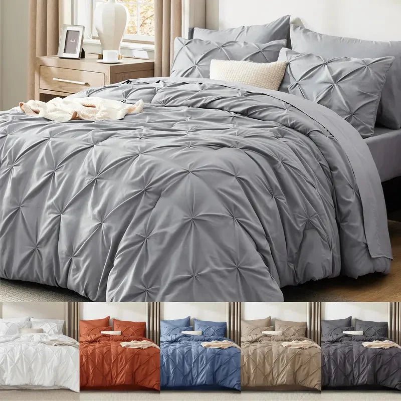 Comforter Set Lightweight Microfiber All-Season Comfort