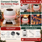 Christmas Light Projector Moving Scenes USB Powered Compact Design