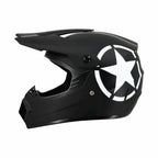 Dirt Bike Helmet Full Face Adjustable Visor Reinforced Chin Guard