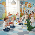 Dinosaur Blaster Toy Manual Foam Ball Target Game