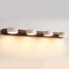 Wall Light Integrated LED Travertine & Wood
